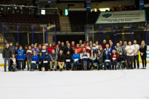 A group photo featuring all the recipients of the Community Hero's awards throughout the 2019-20 season. 